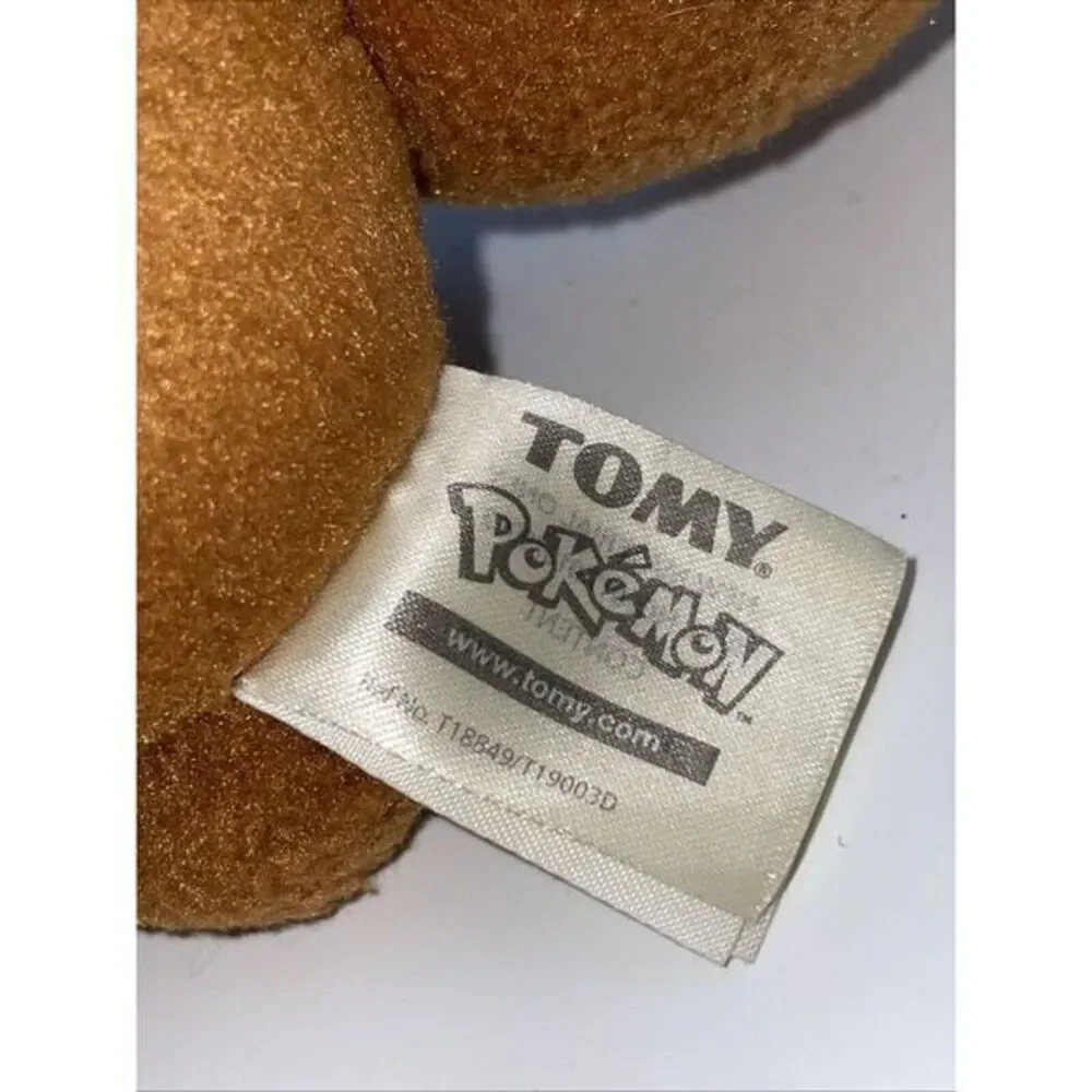 Pokémon EEVEE 2016 TOMY‎ Pokemon Plush Stuffed Animal Toy Closed Eyes 8